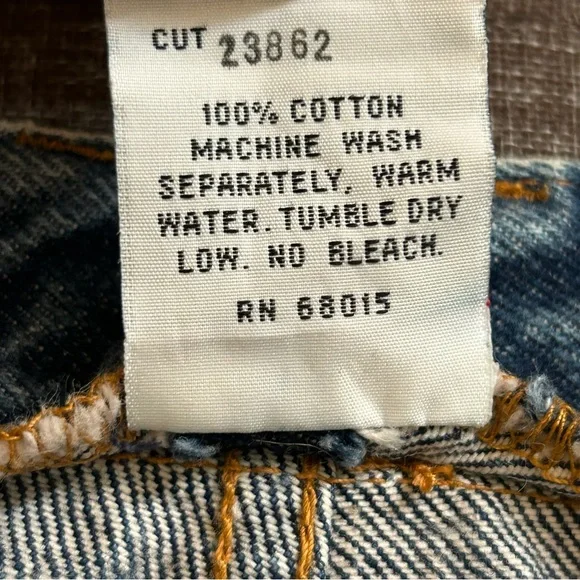 BONGO Jeans USA Made Size 7 High Rise Straight Cropped 100% Cotton Raw Hem - Picture 5 of 6